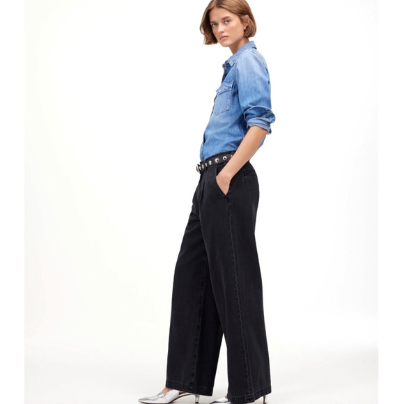MADEWELL The Harlow Wide-Leg Jean: Airy Denim Edition - Picture 1 of 16